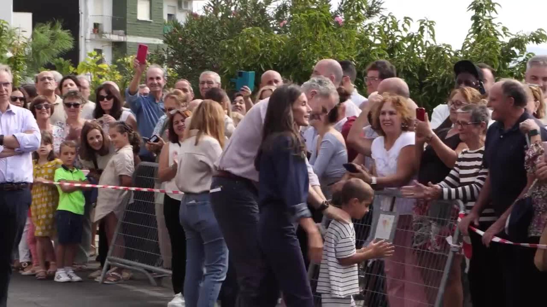 Los Reyes visitan Extremadura para conocer de primera mano los daños sufridos por los incendios