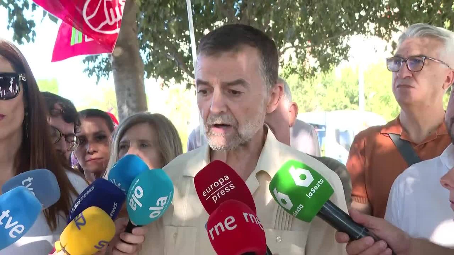 Maíllo critica a la derecha por estar "en contra" de los derechos laborales