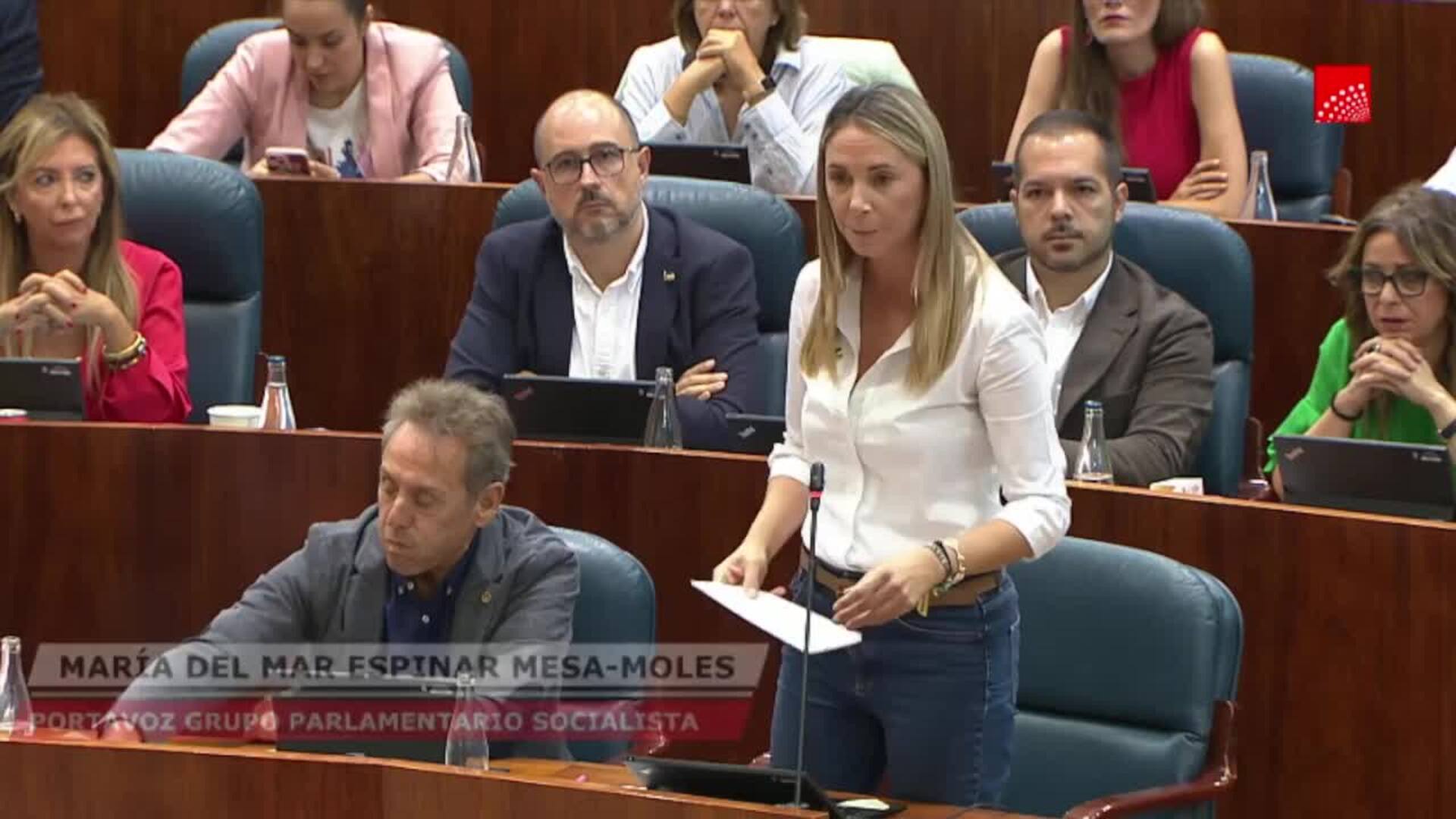 Ayuso censura a una izquierda que "da vergüenza de la A a la Z"