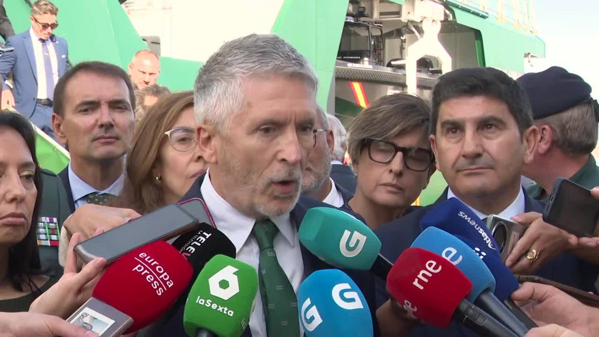 Marlaska ve "necesario" que Fiscalía investigue los crímenes en Gaza ante el "genocidio"