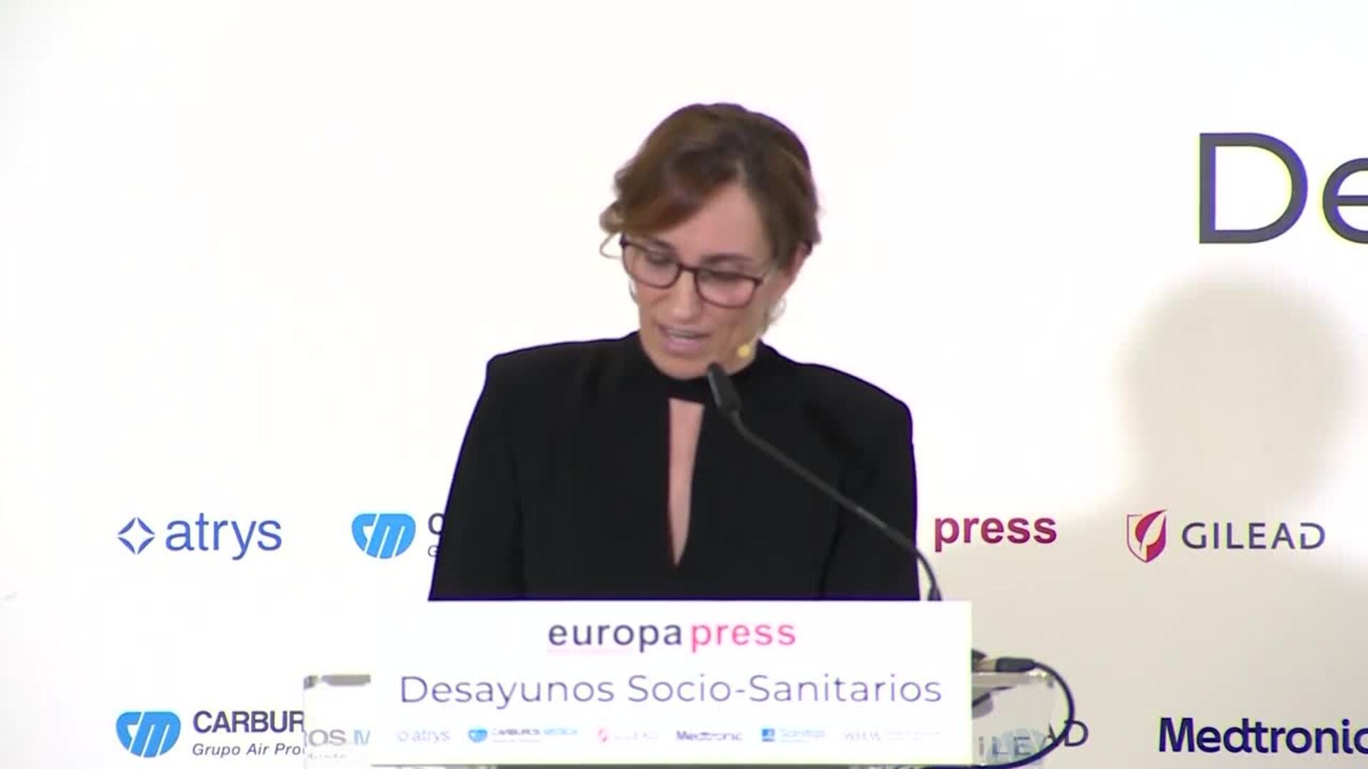 Así ha sido el Desayuno Socio-Sanitario de la ministra de Sanidad, Mónica García