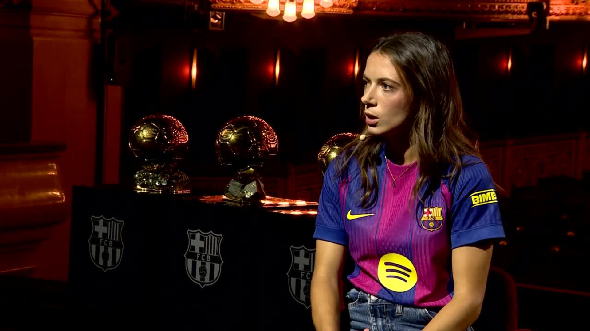 Aitana Bonmatí cree que sus actuaciones en "momentos decisivos" le han dado el Balón de Oro