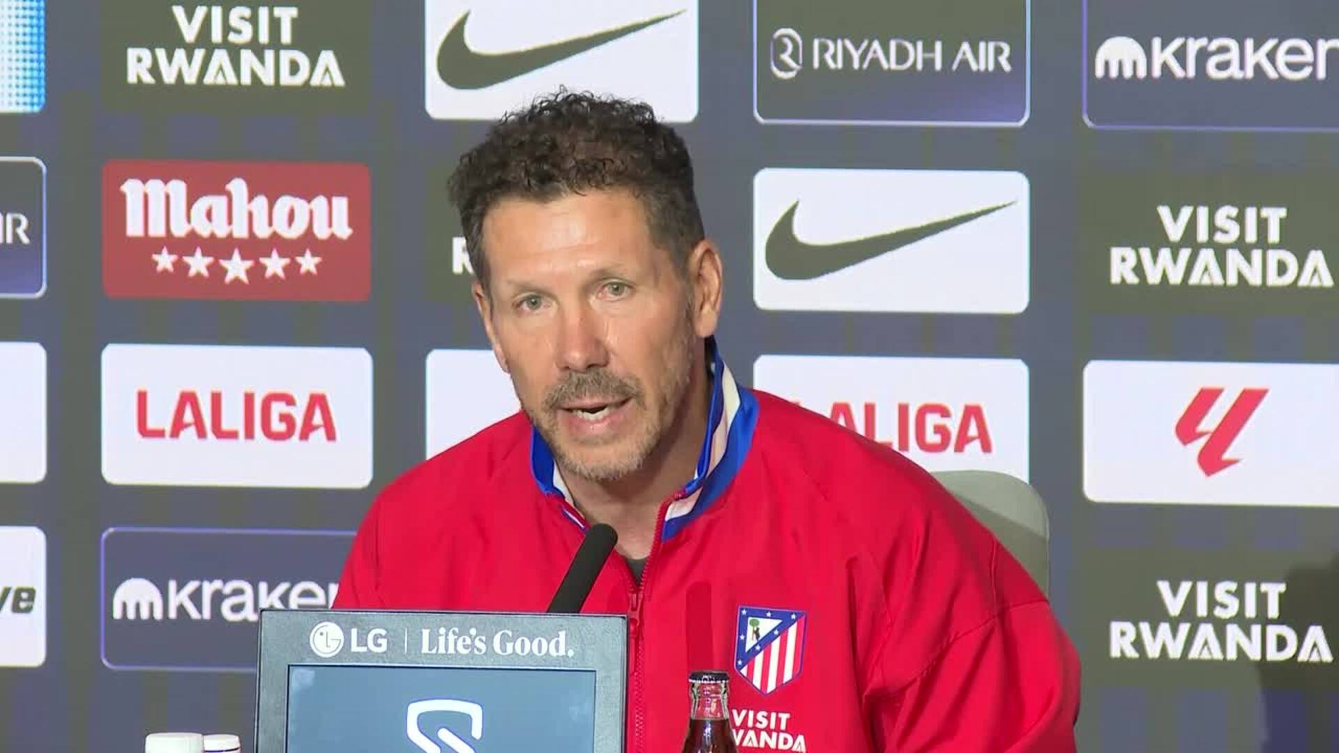 Diego Pablo Simeone: "Algún partido tendrá que empezar Baena"