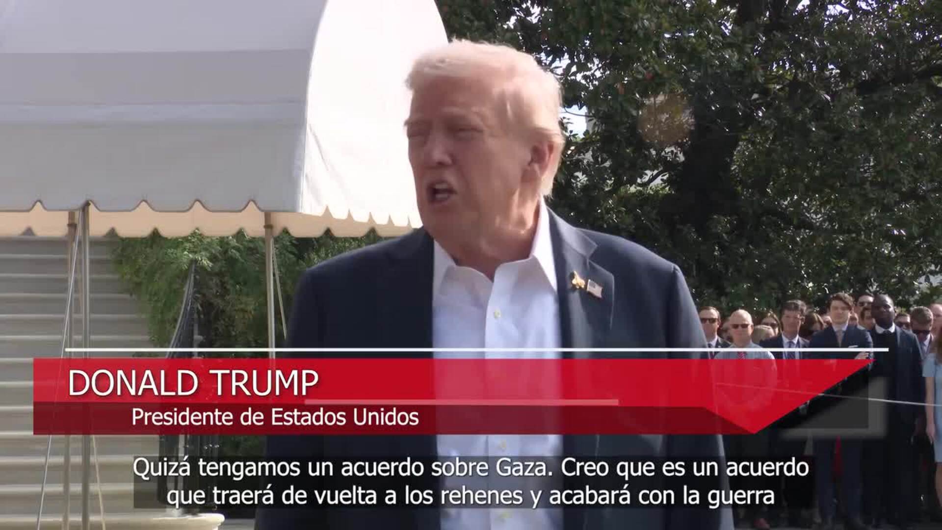 Trump informa de "intensas negociaciones" con países de Oriente Próximo para un acuerdo de paz