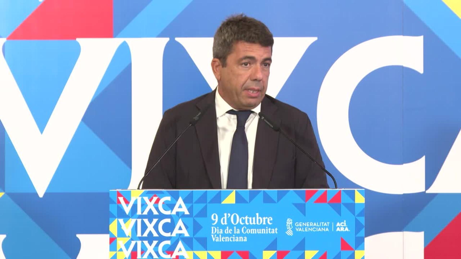 Mazón califica de "masacre" la situación en Gaza y llama a trabajar "entre todos"