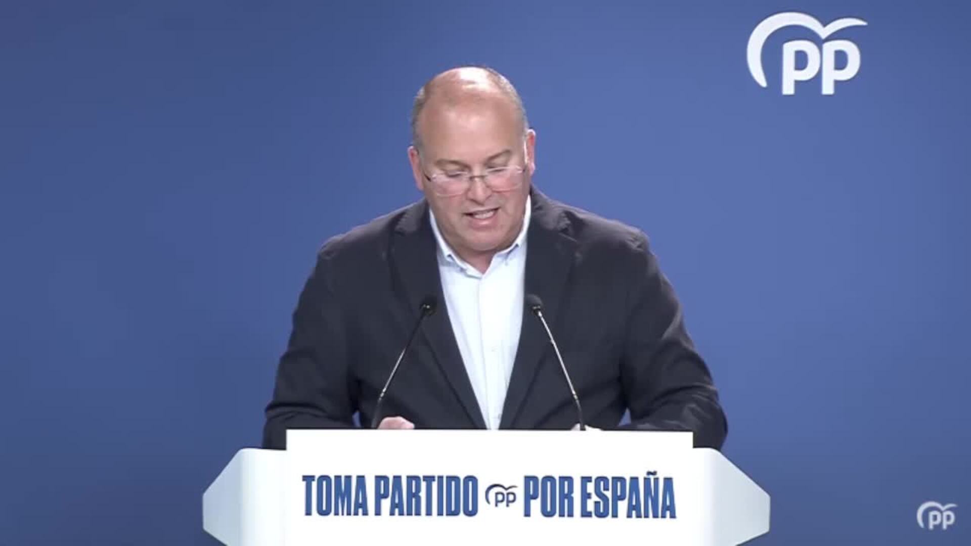 Tellado exige al PSOE los resguardos que justifiquen los pagos a Ábalos