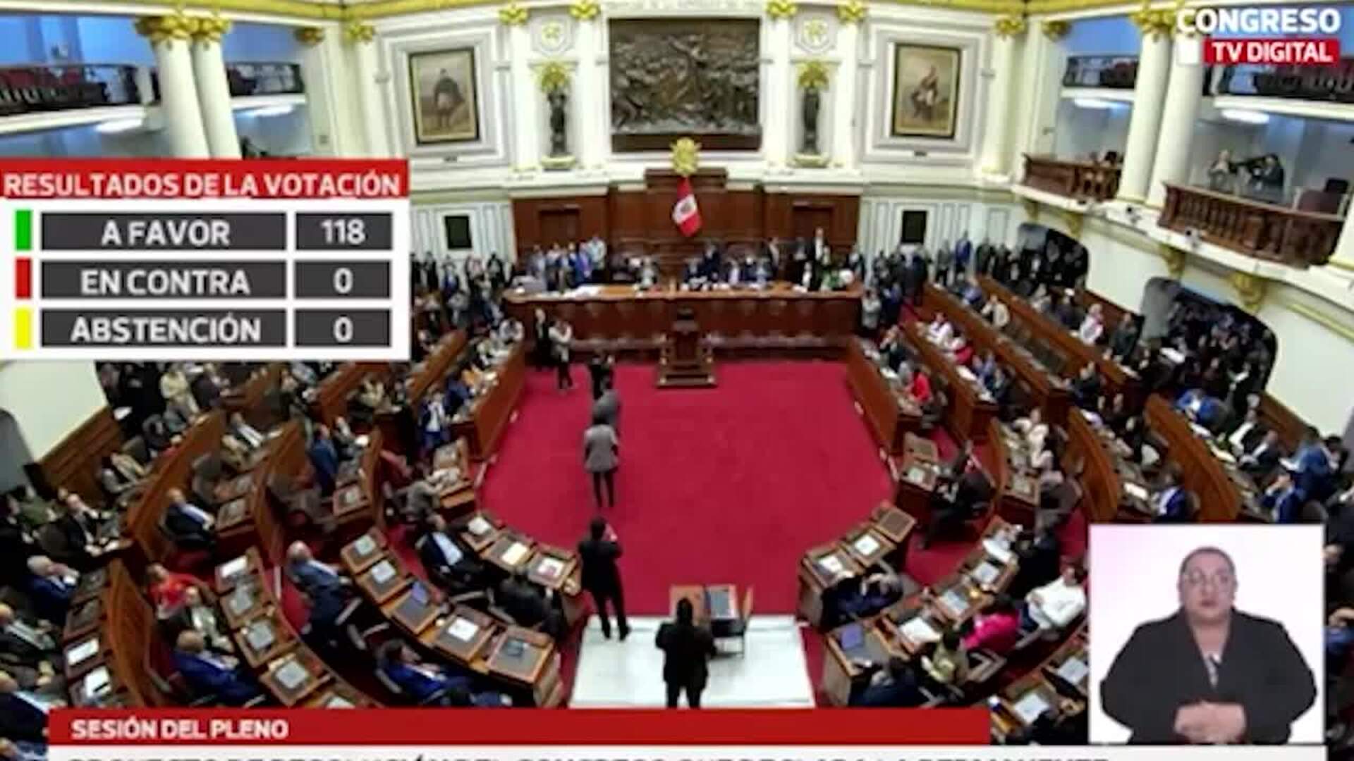 El Congreso de Perú aprueba destituir a Dina Boluarte