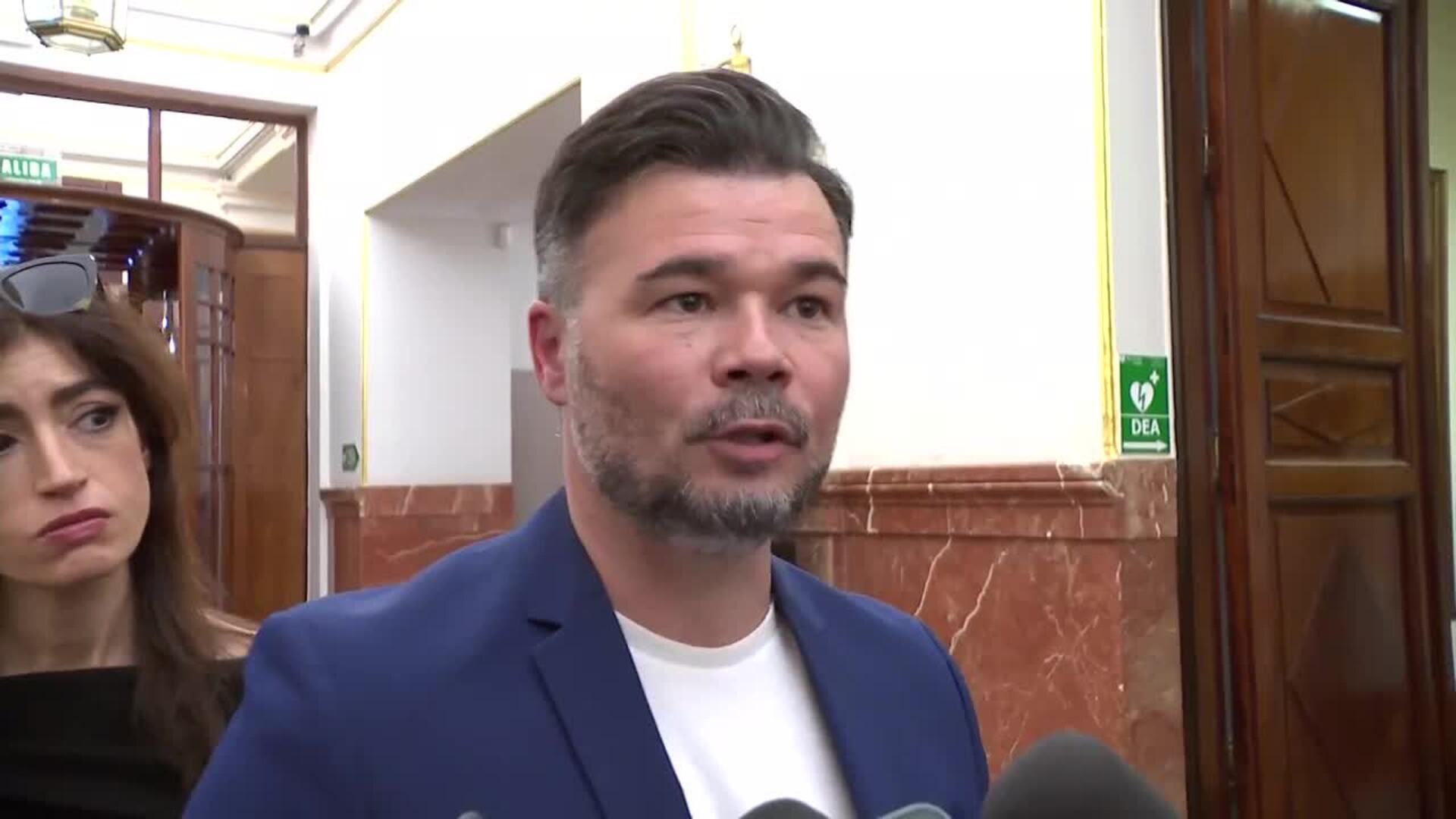 Rufían desconfía del plan de paz para Gaza: "Me parece que no va a acabar aquí"