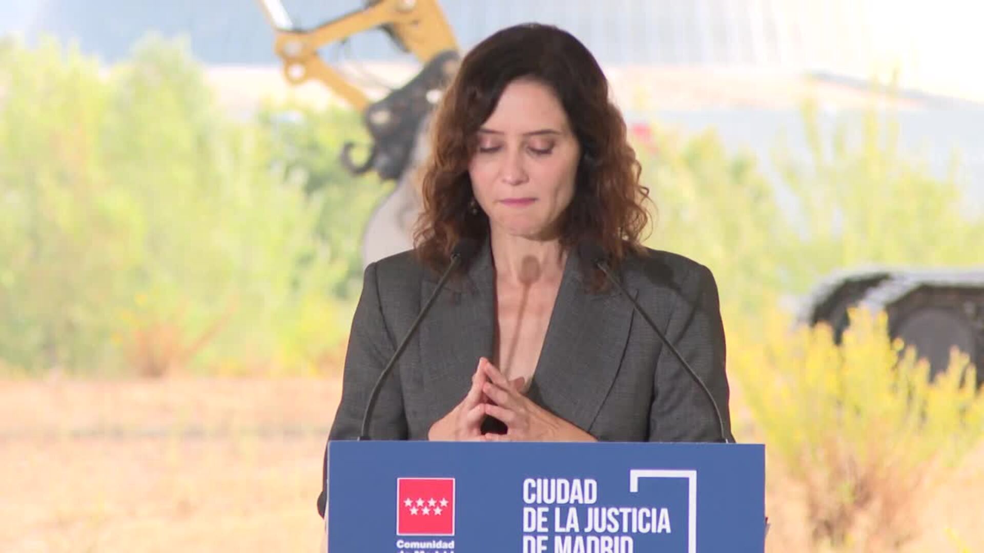 Ayuso inaugura las obras de la Ciudad de Justicia de Madrid