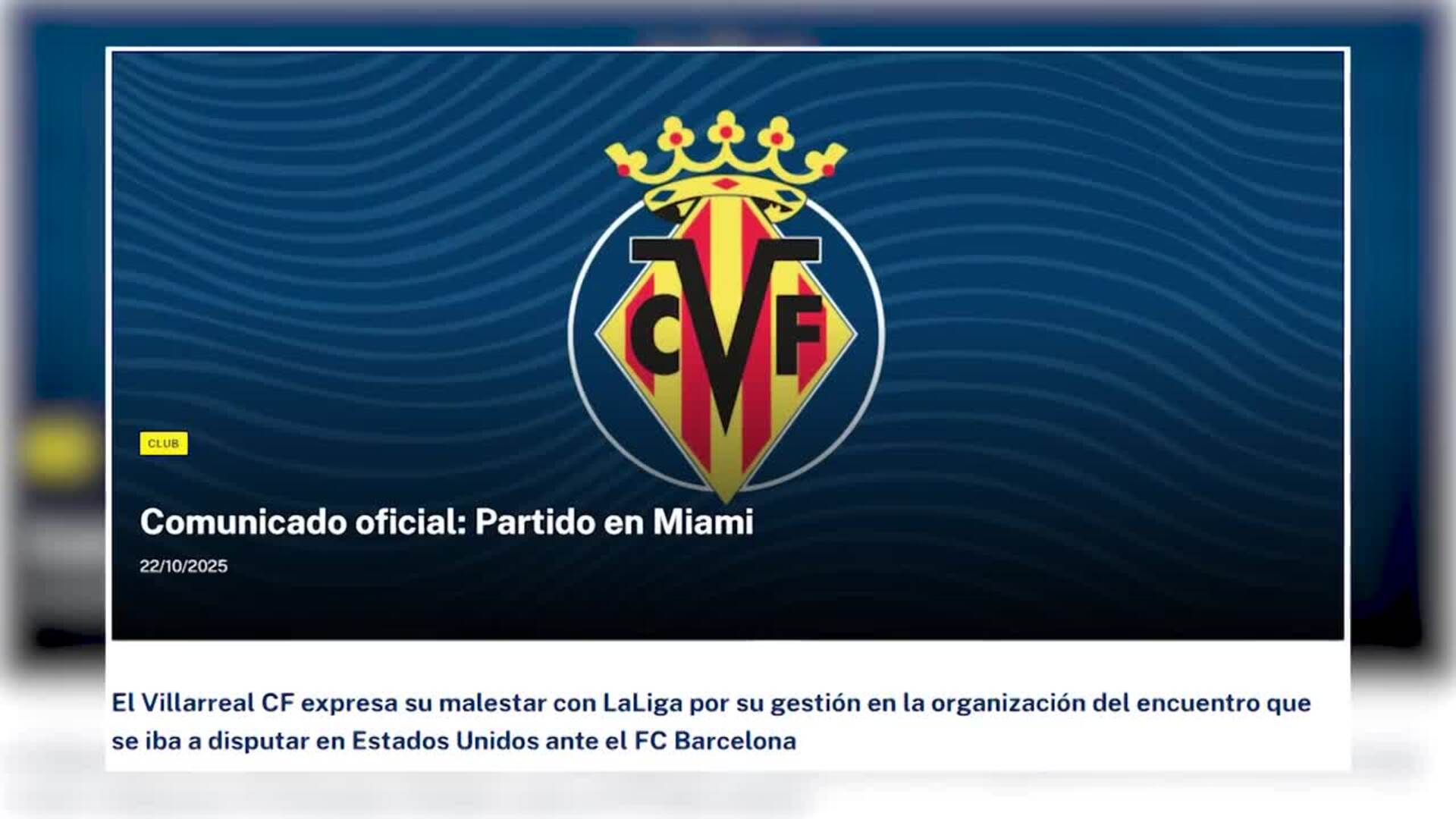 Tebas no considera un fracaso la cancelación del partido en Miami: "Mucha gente me tiene ganas"
