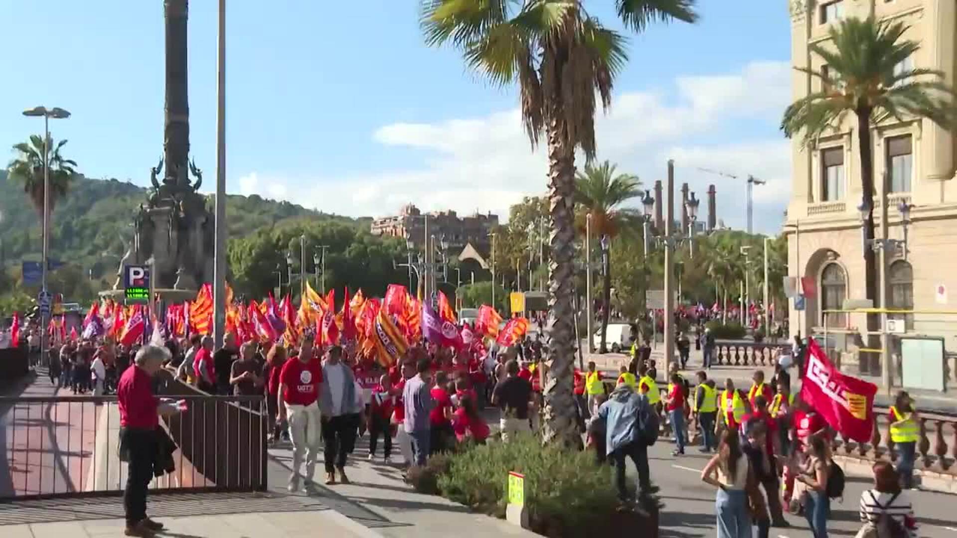 Más de mil trabajadores del metal se manifiestan por Barcelona en su segunda jornada de huelga