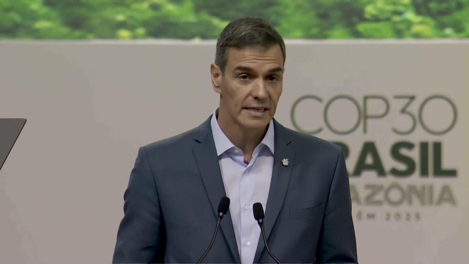 Sánchez promete en la COP30 45 millones de euros al "multilateralismo climático"