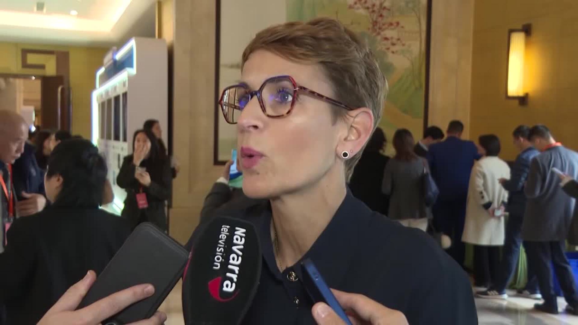 Chivite dice que el informe de la UCO "en nada señala" al Gobierno de Navarra