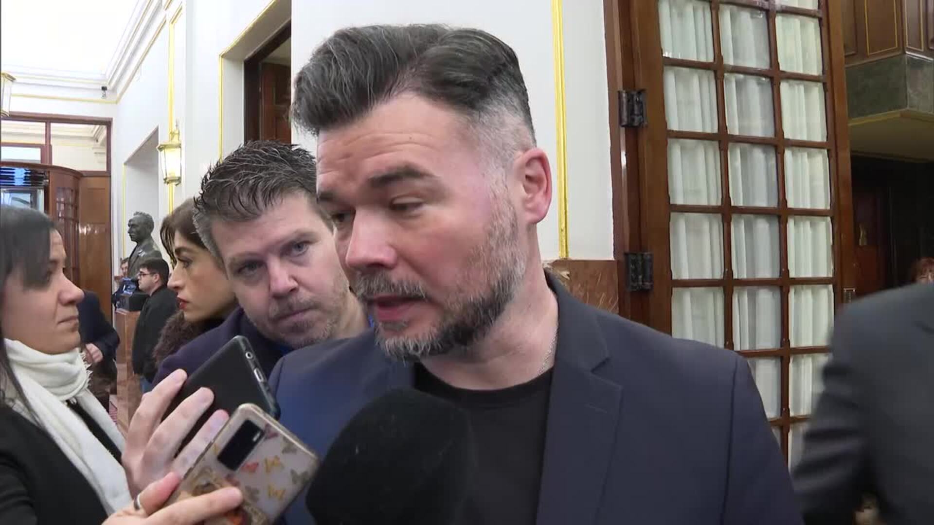 Rufián: "Si el caso escala a financiación ilegal pediremos al Gobierno elecciones"