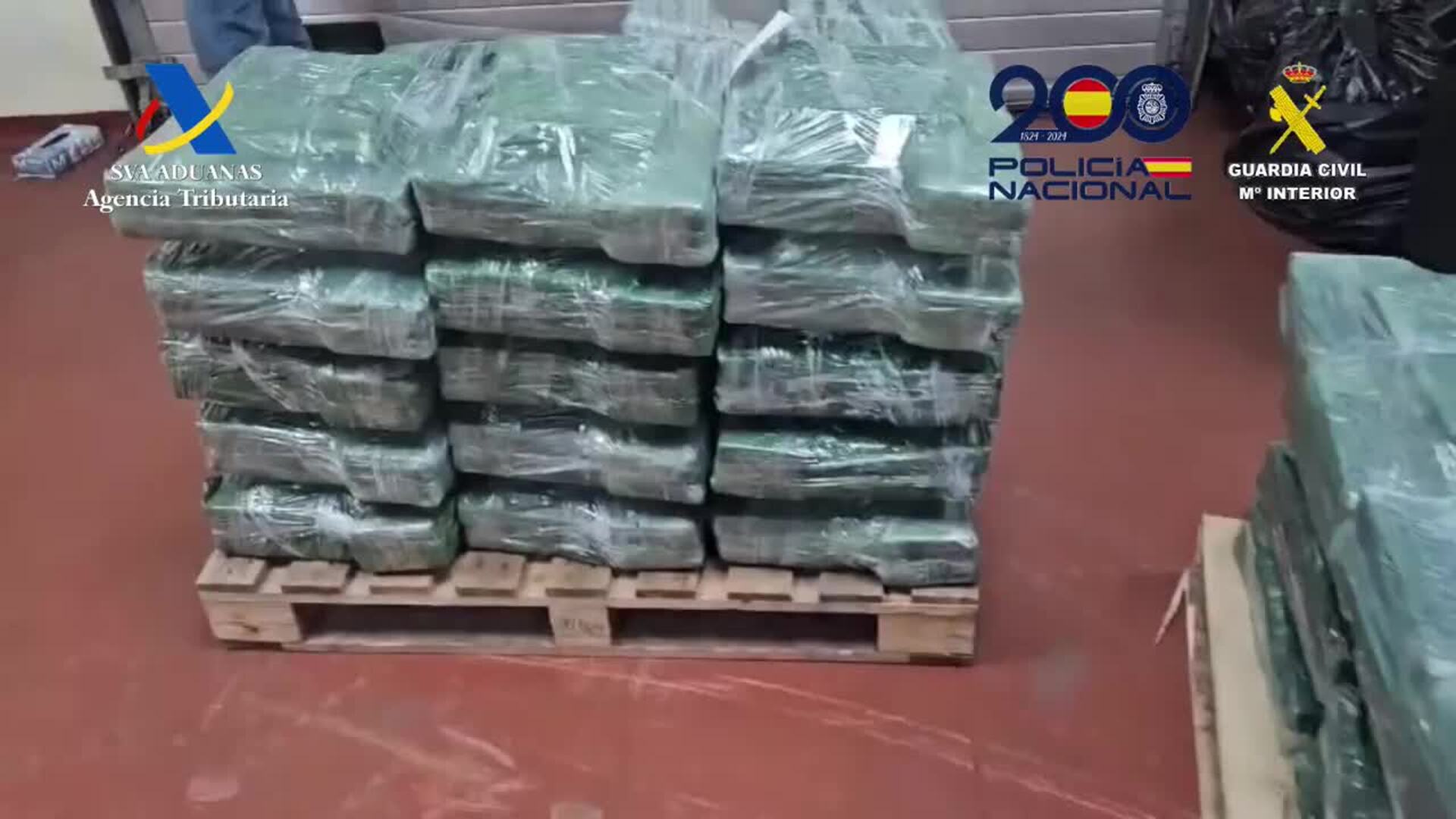 Intervenidas dos toneladas de cocaína escondidas entre fruta en el puerto  de Valencia