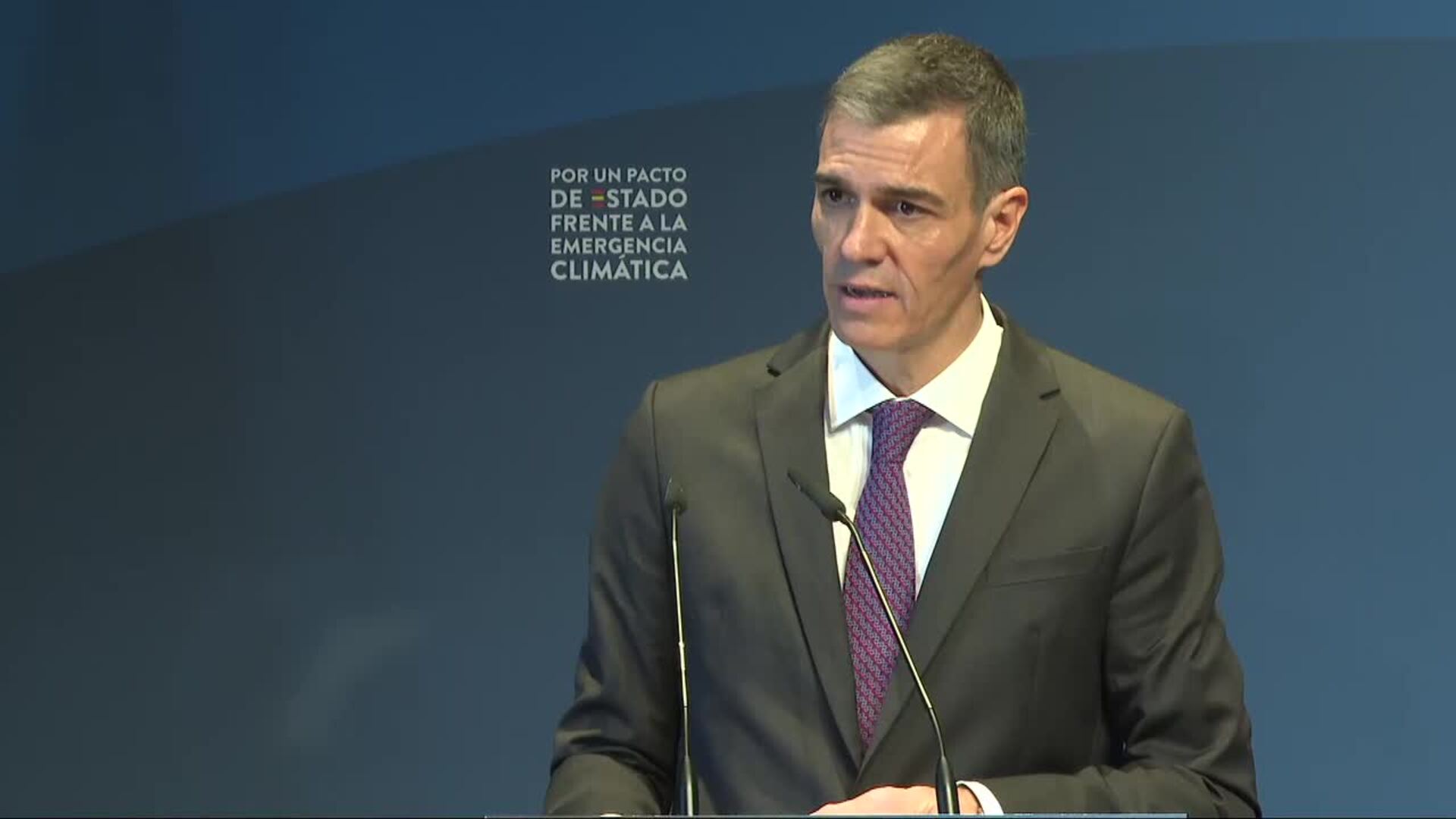 Sánchez pide "sentido común" y apoyo al Pacto de Estado contra emergencia climática