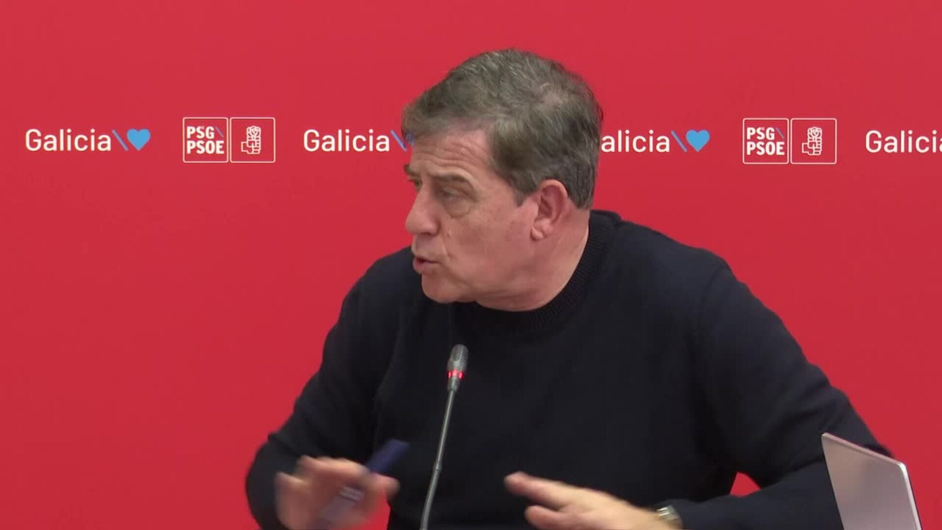 Besteiro niega crisis interna en el PSdeG e insiste: "Actuamos con responsabilidad"