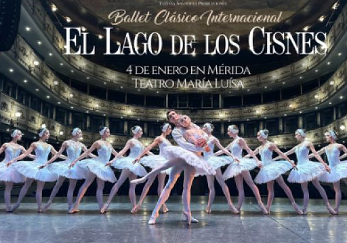 Cartel anunciador para el espectáculo de danza en Mérida.