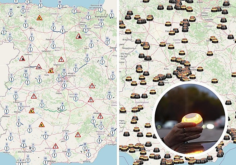 DGT lo hace oficial: así puedes ver desde hoy todas las balizas v16 activas en tiempo real