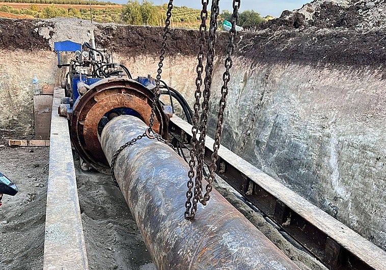 Valencia del Ventoso asegura su abastecimiento de agua al terminar la obra de conexión a Los Molinos