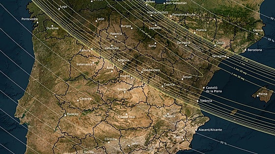 El eclipse total histórico que cruzará España este verano: las zonas donde se verá al 100%
