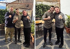 Mario Clemente junto a David de Jorge y Martín Berasategui.