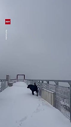 Asi luce el Mirador del Berrocal de La Garganta