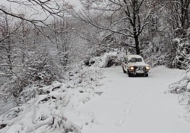 Espectacular nevada en el Valle del Jerte