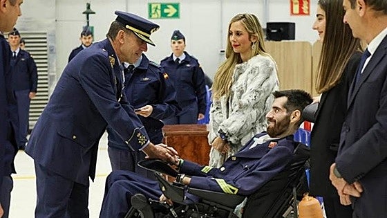 Muere a los 35 años Jesús Salom, sargento de la base aérea de Talavera la Real, tras padecer ELA