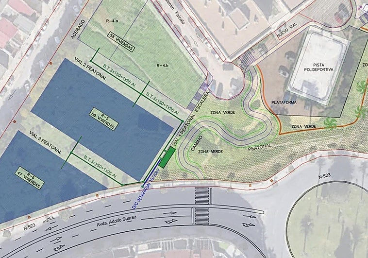 El Ayuntamiento de Badajoz subasta suelo para levantar 105 pisos en la margen derecha