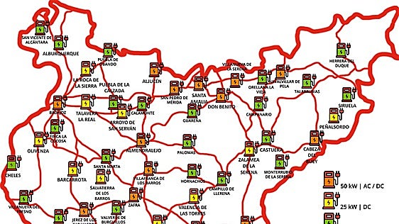 La Diputación de Badajoz alcanzará los 50 puntos de recarga para coches eléctricos