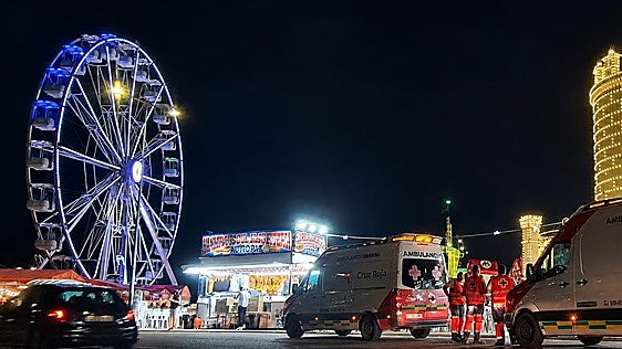 Las asistencias de Cruz Roja se elevan a 41 en la segunda noche de la Feria de San Juan 2026