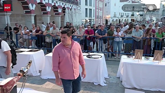 Concurso de corte de jamón en la Plaza Alta de Badajoz