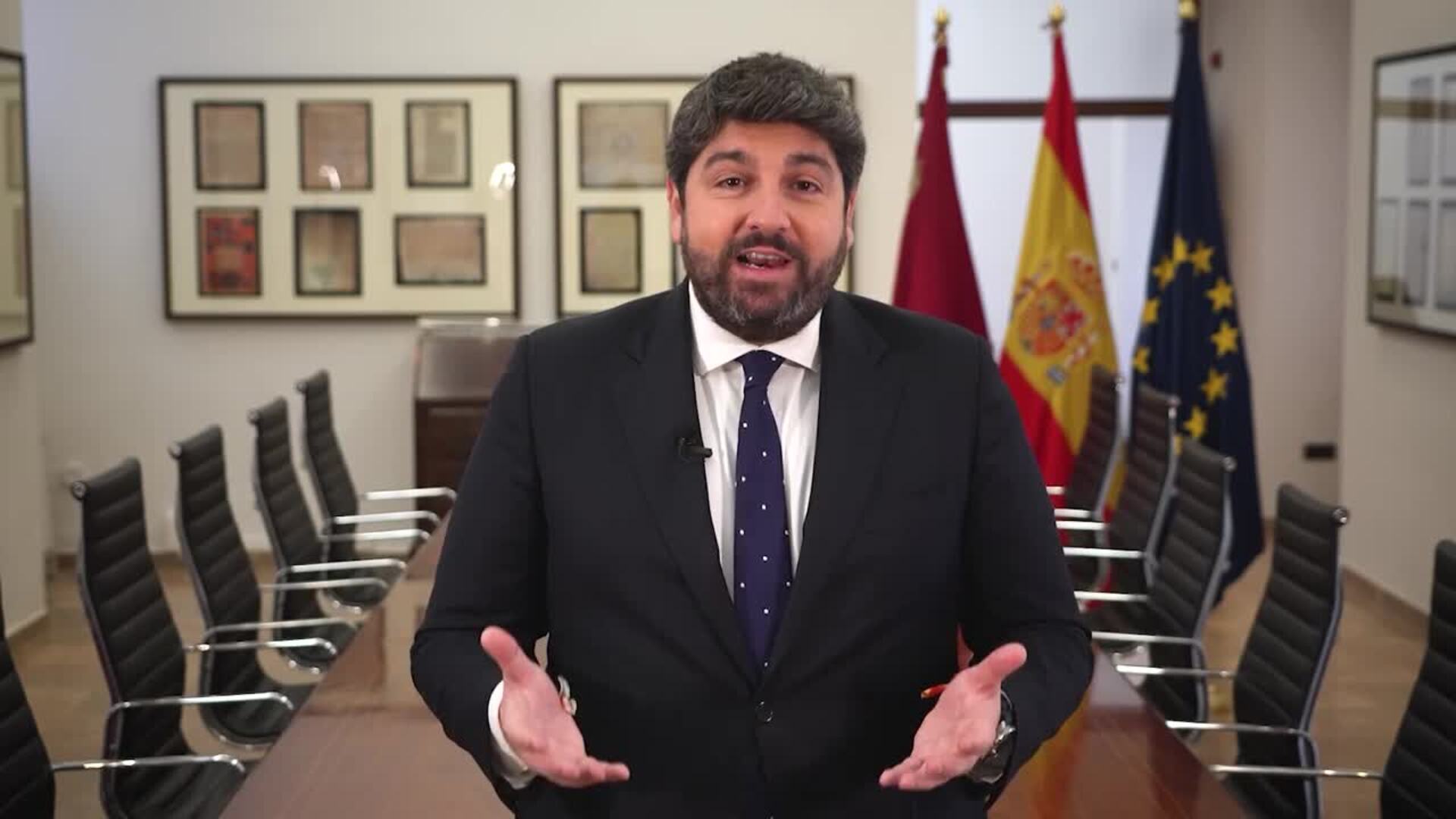 López Miras anuncia la concesión de Medalla de Oro de la Región de Murcia a la princesa Leonor