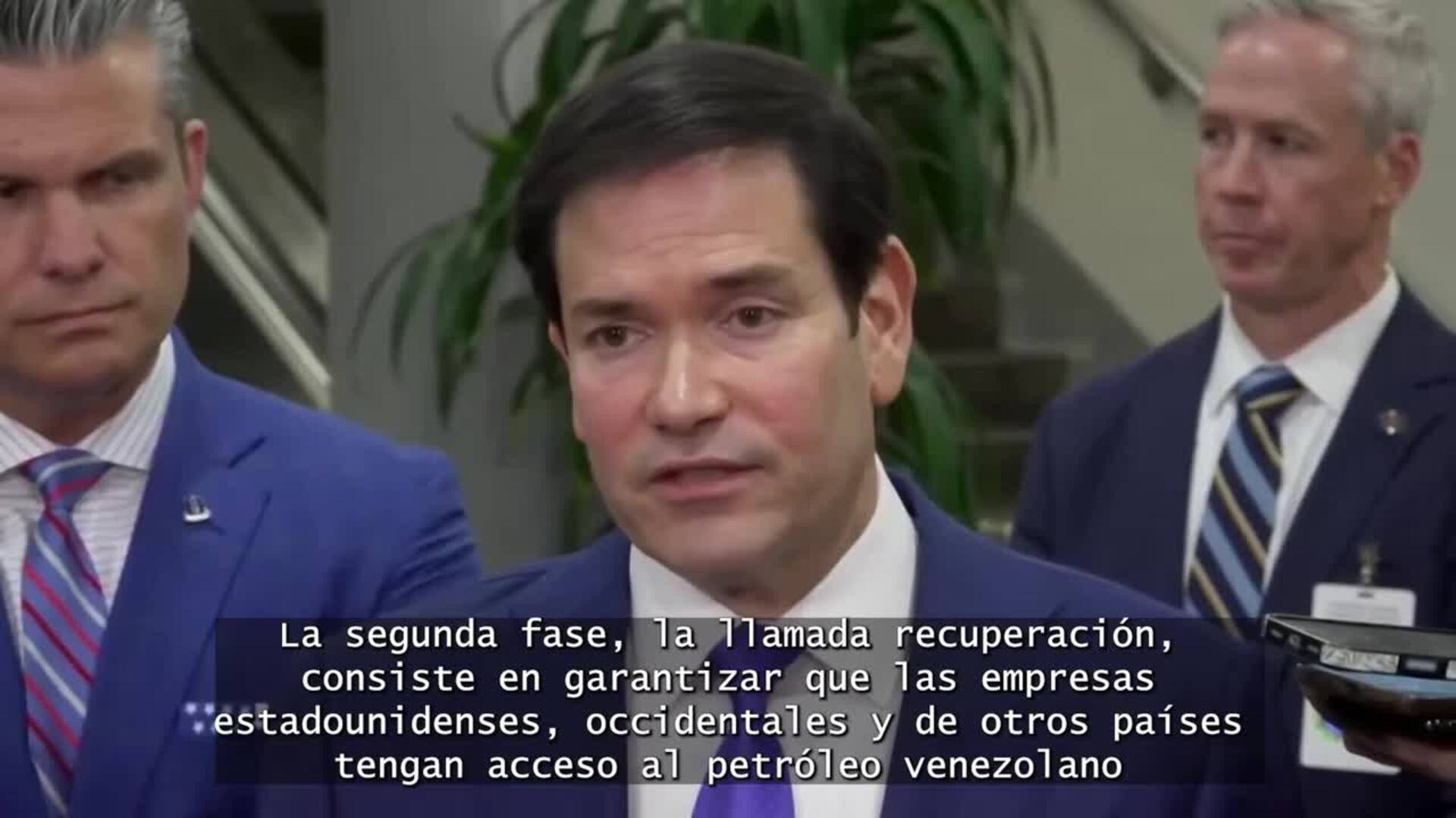 Rubio dice que plan para Venezuela pasa por tres fases: estabilidad, recuperación y transición