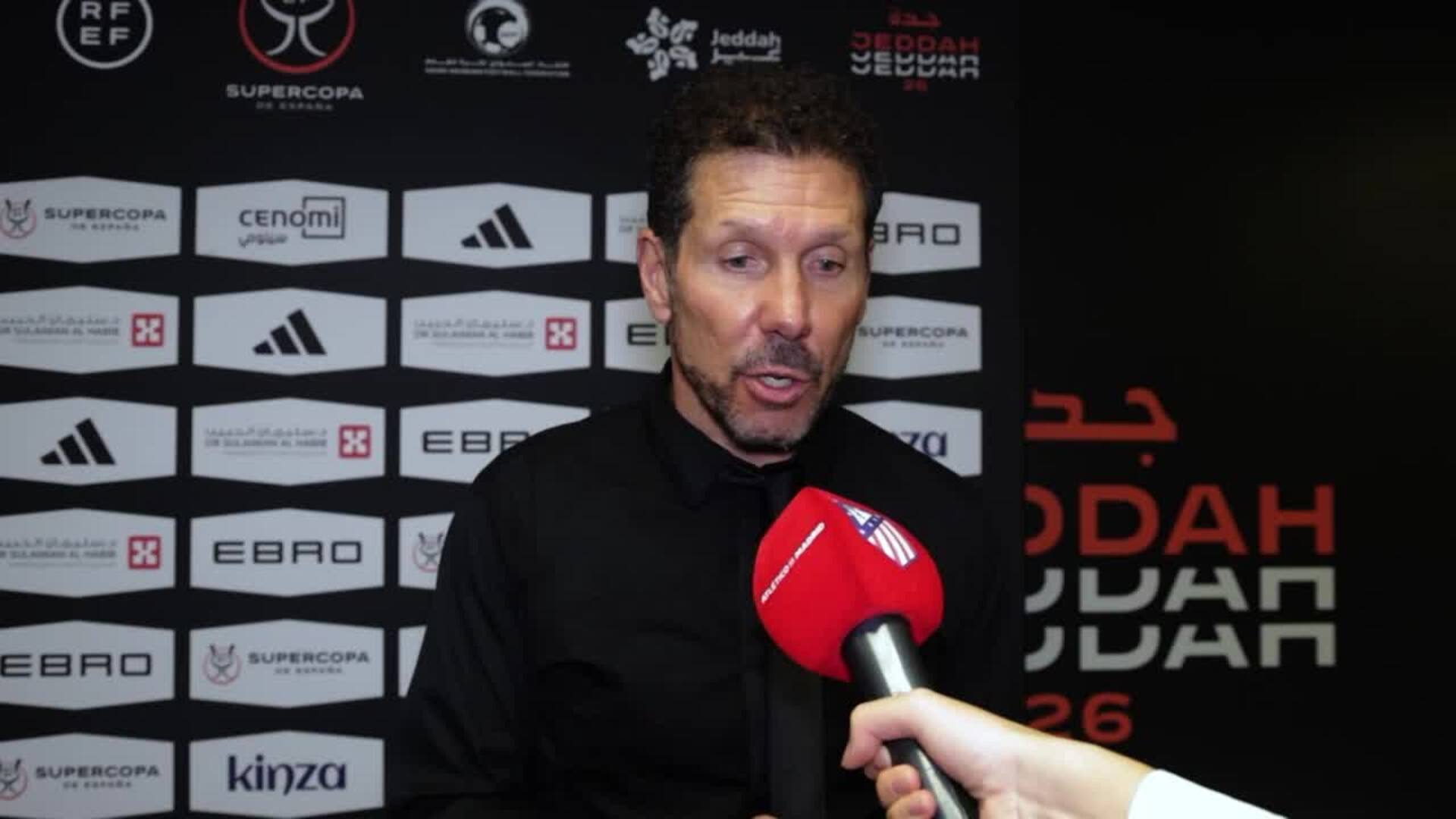 Simeone: "Hicimos un partido muy bueno pero nos faltó contundencia"