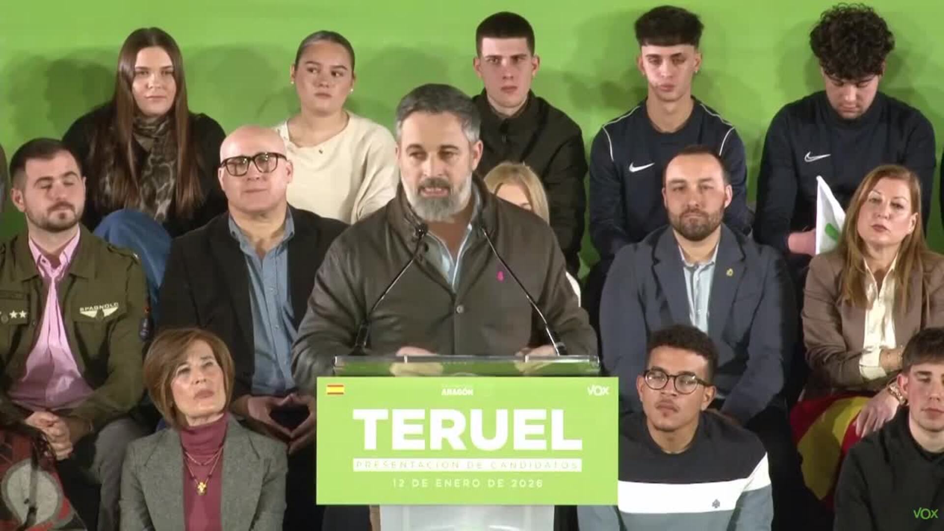 Abascal inicia precampaña en Aragón con la mira en la España "traicionada por el bipartidismo"