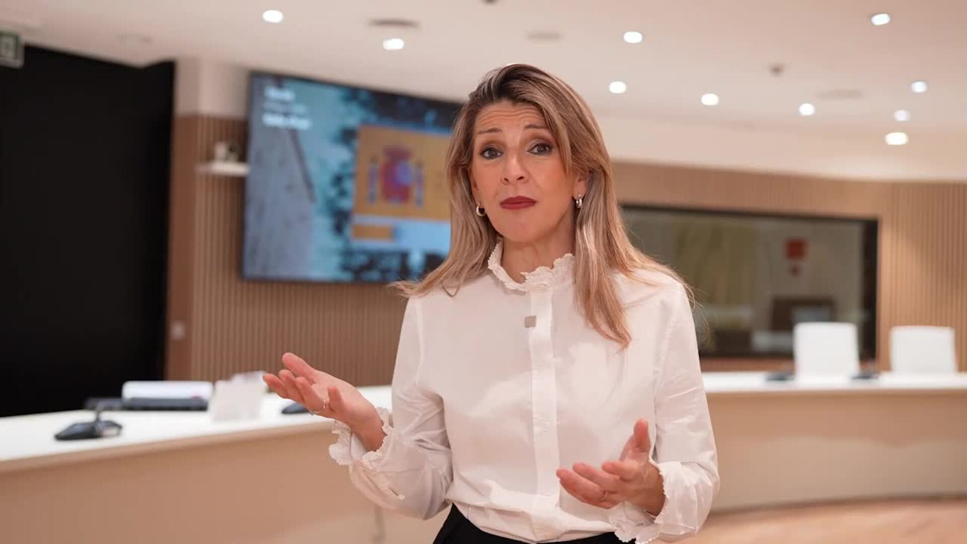 Yolanda Díaz defiende la subida del SMI