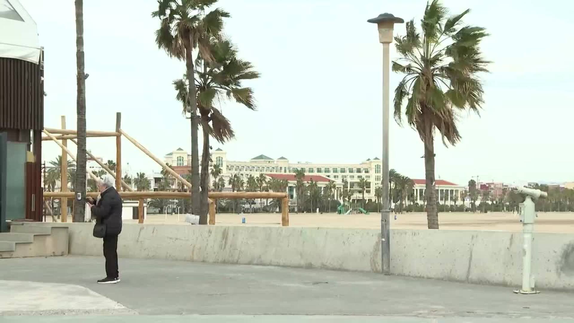 El temporal dejará fuertes rachas de viento y oleaje en el litoral de la Comunidad Valenciana