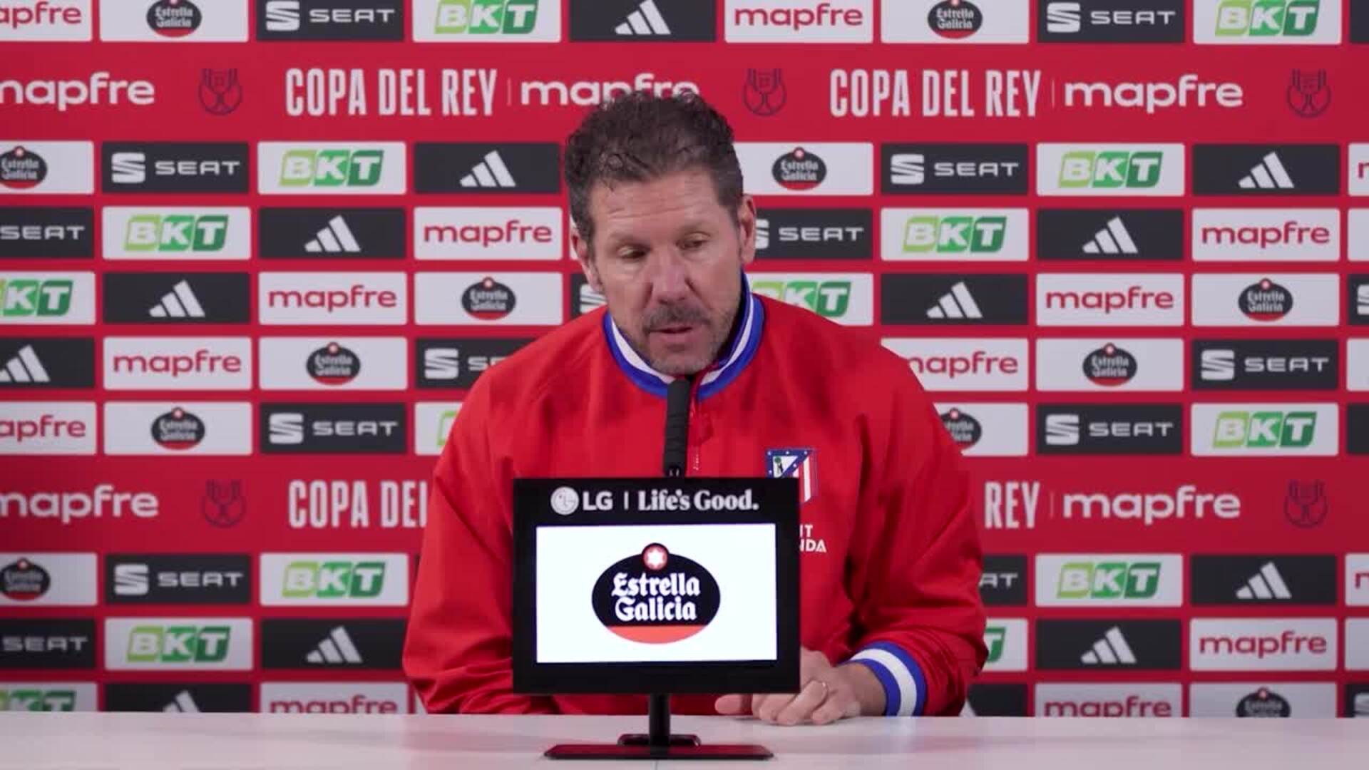 Diego Pablo Simeone: "Estoy contento con la plantilla, creo en ella"