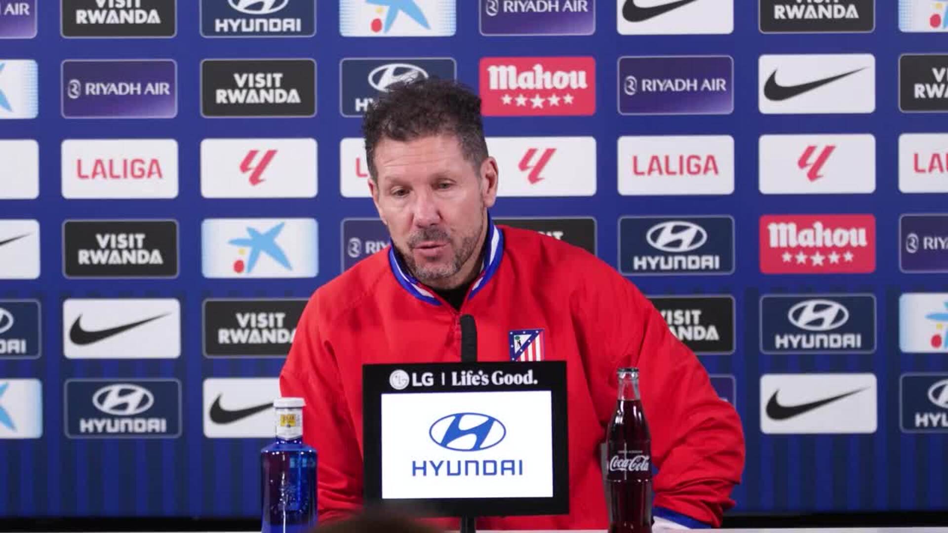 Simeone: "Hay que mantener lo que el equipo está transmitiendo"