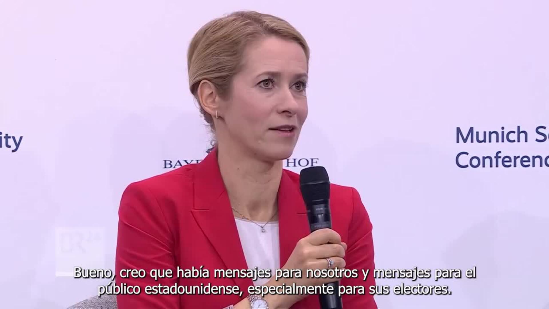 Kaja Kallas ensalza los valores europeos frente a las críticas de Estados Unidos