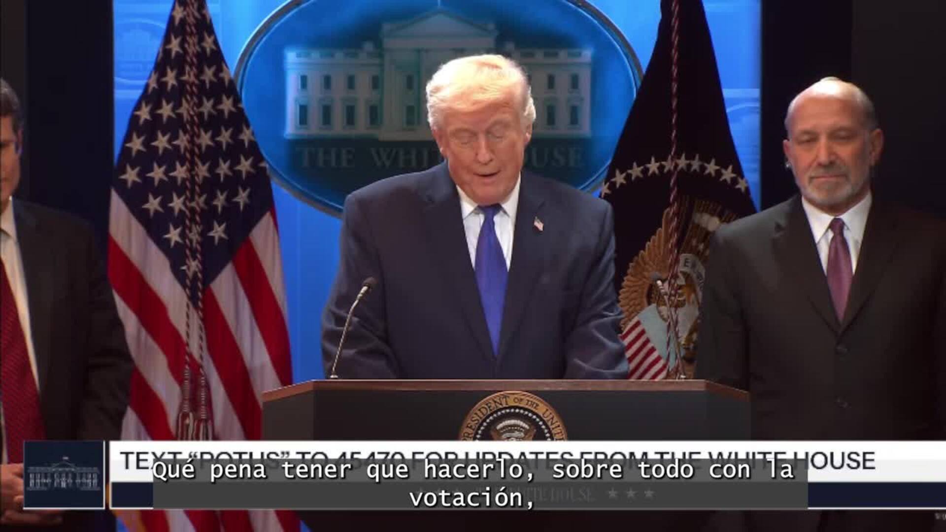 Trump tacha de "decepcionante" el fallo del Supremo sobre los aranceles e impondrá uno global