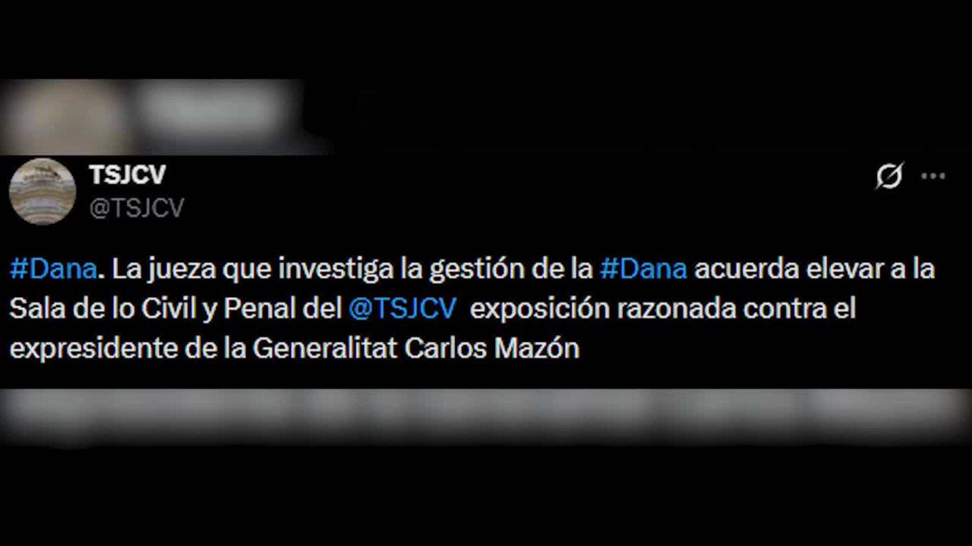 La jueza de la dana eleva al TSJCV exposición razonada contra Mazón
