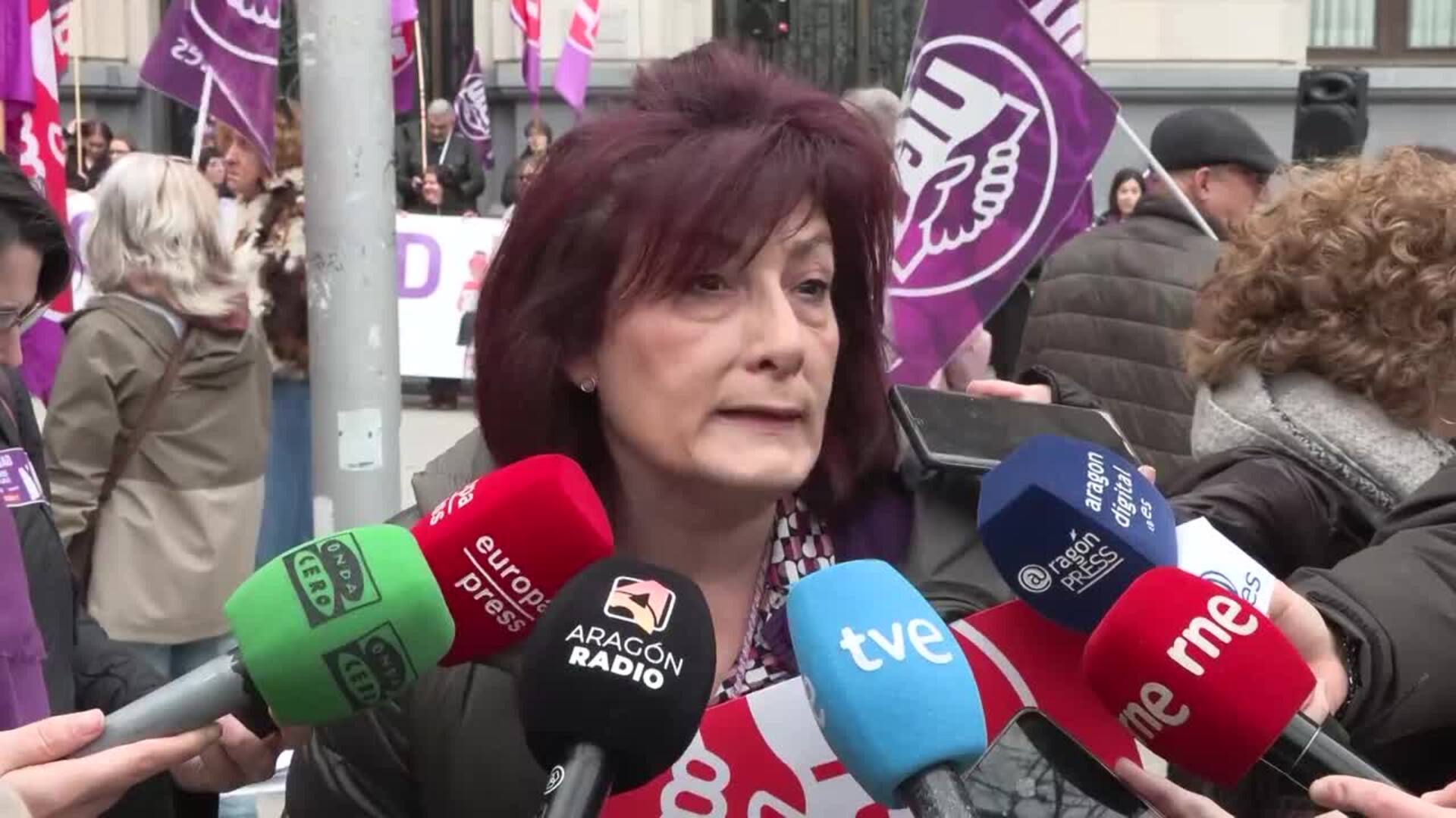CCOO y UGT Aragón reivindican en el 8M "más organización e igualdad"