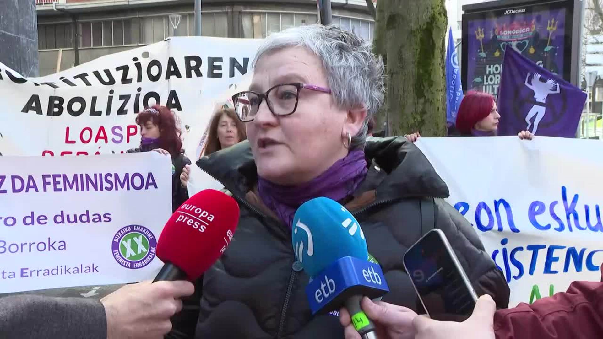 Feminismo abolicionista marchan en Bilbao contra "porno, prostitución y vientres de alquiler"