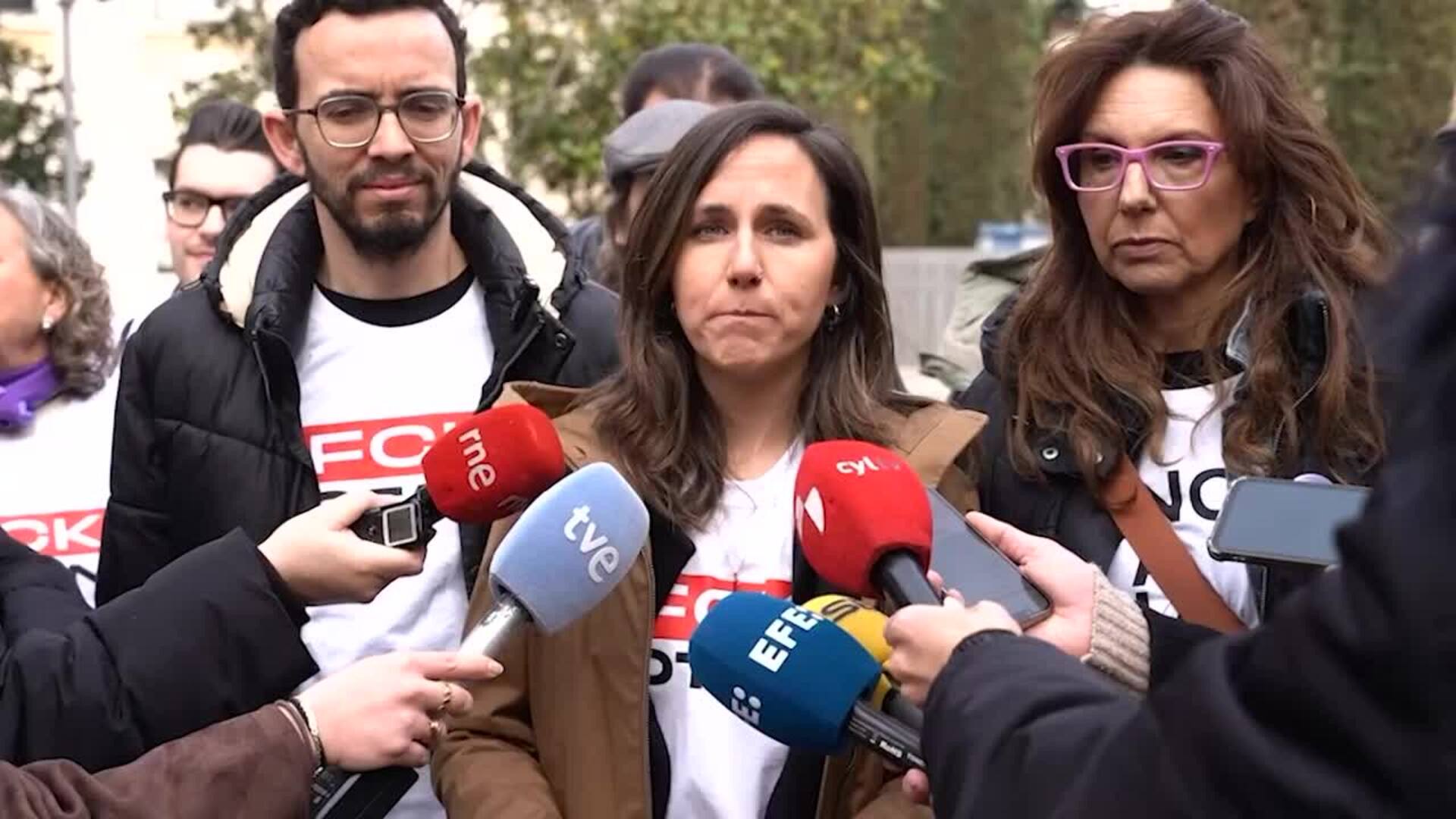 Belarra pide al Gobierno traducir el "no a la guerra en políticas en el BOE"
