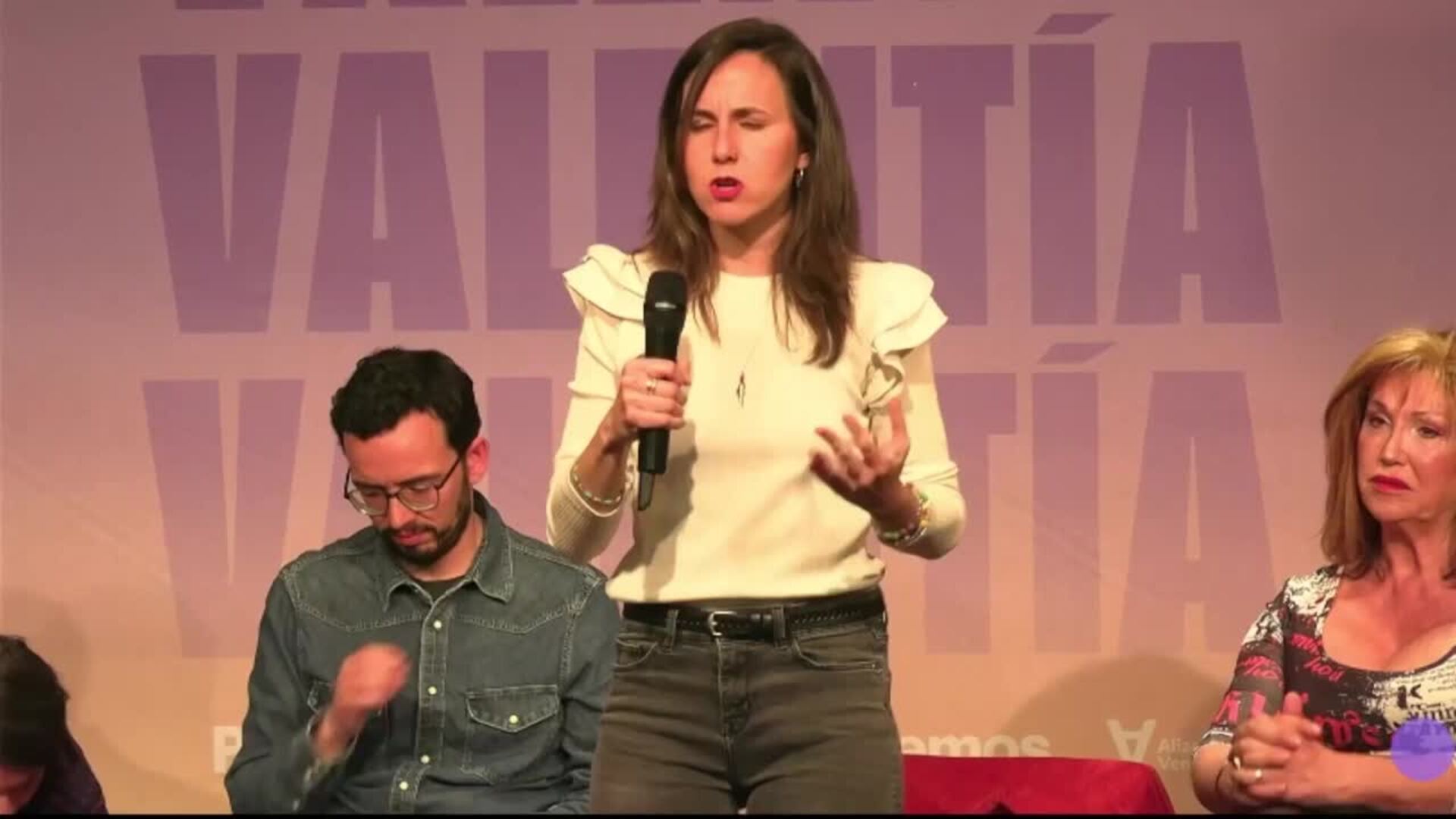 Belarra llama a Mañueco "comercial" de las grandes empresas