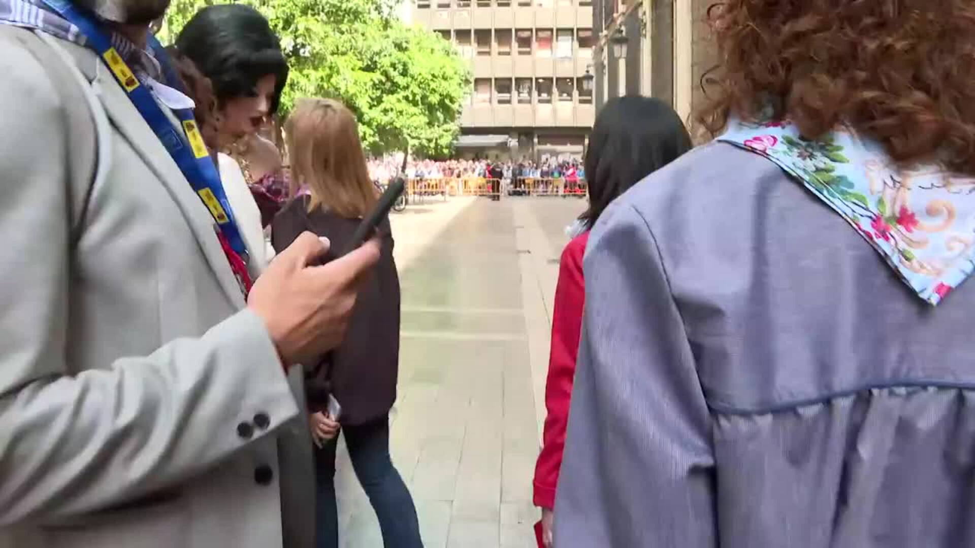 Rebeca Torró asiste a la Mascletà de Valencia