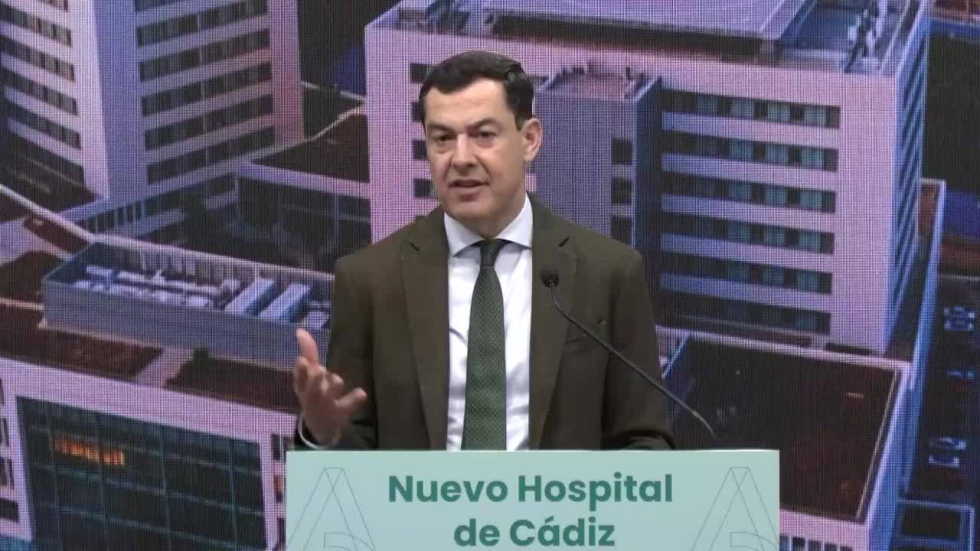 Moreno presenta el proyecto del nuevo Hospital de Cádiz